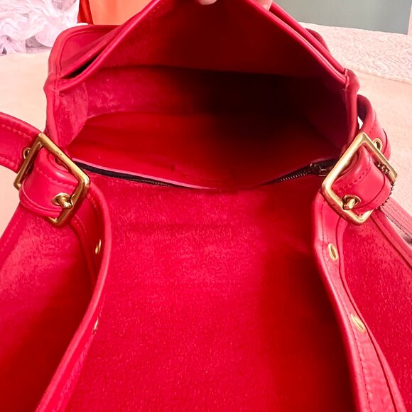 VINTAGE ORIGINAL COACH STEWARDESS BAG RED No. 9525 made in NYC - Picture 7 of 8